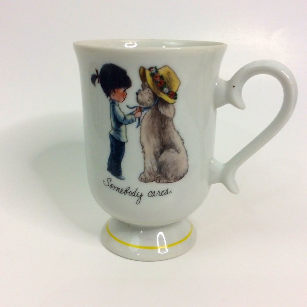 Vintage Moppets Someone Cares Porcelain Cup